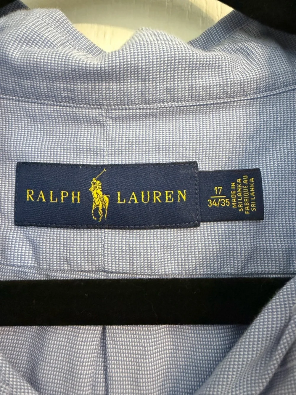 Ralph Lauren Light Blue Button-Down Oxford Shirt Men's L (17) - Picture 2 of 3